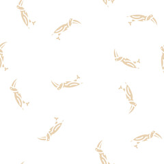 Obraz premium hummingbird bird glyph vector seamless pattern. hummingbird bird signthin illustration
