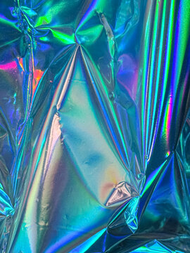 Holographic foil abstract texture