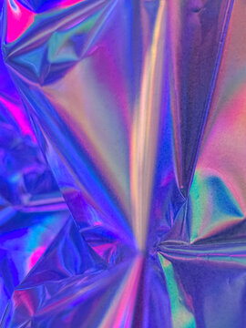 Iridescent foil abstract background
