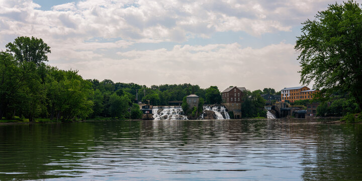 Vergennes Falls Park and Dam, Vergennes in Addison County, Vermont, USA