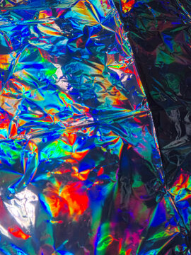 Holographic foil texture background