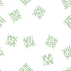 Fototapeta premium warehouse shelves glyph vector seamless pattern. warehouse shelves signthin illustration