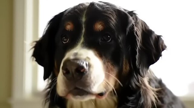 Bernese Mountain Dog Triple Portrait