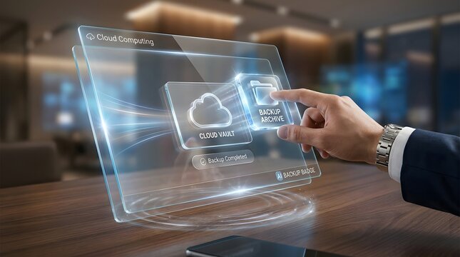 Secure cloud data backup and archive solution with ai protection
