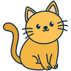 Cute Cartoon Cat Illustration © Farra
