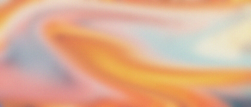 Velvet granular waves gently fuse tranquil azure, soft violet, and sun-kissed apricot glows.