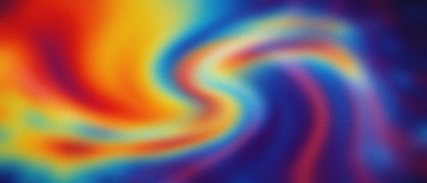 Mesmerizing Granular Currents Unfurl, Blending Fiery Crimson, Warm Amber, and Icy Sapphire Hues with Dynamic Fluid Undulations.
