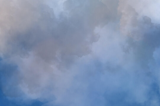 Blue Fog Texture Background, Ethereal Blue Smoke Background, Dreamy Blue Abstract Mist Background.