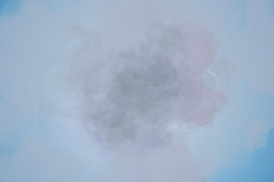 Light Blue Smoke Abstract Background, Soft Blue Mist Abstract Background.