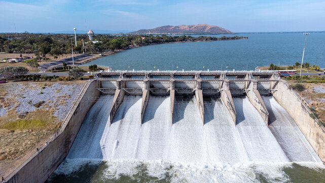 Hydro Power Station. Dam