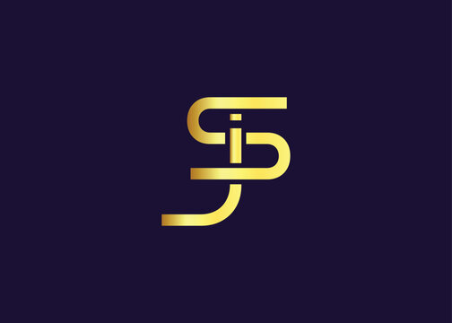 Luxury Gold JS Monogram Logo design. Luxury Minimalist Corporate Branding And Identity Design For Business