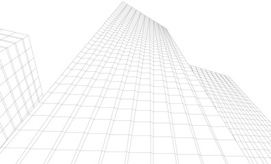 Fototapeta premium architectural buildings vector 3d illustration 