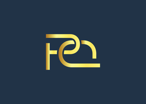 Luxury Gold PQ Monogram Logo design. Luxury Minimalist Corporate Branding And Identity Design For Business