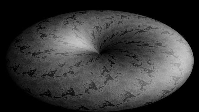Black White Swirling Vortex Background for Hypnotic Video Transitions