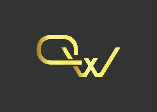 Luxury Gold QW Monogram Logo design. Luxury Minimalist Corporate Branding And Identity Design For Business