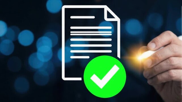 Digital Document Approval with Electronic Verification Interface