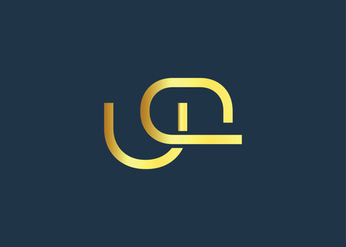 Luxury Gold UQ Monogram Logo design. Luxury Minimalist Corporate Branding And Identity Design For Business