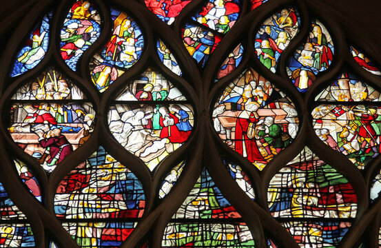 Stained glass, Church of St. Gervais and St. Protais, Paris