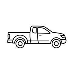 Obraz premium vintage car icon isolated , pickup icon