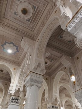Grand Interior of Masjid al-Haram in Mecca, Saudi Arabia