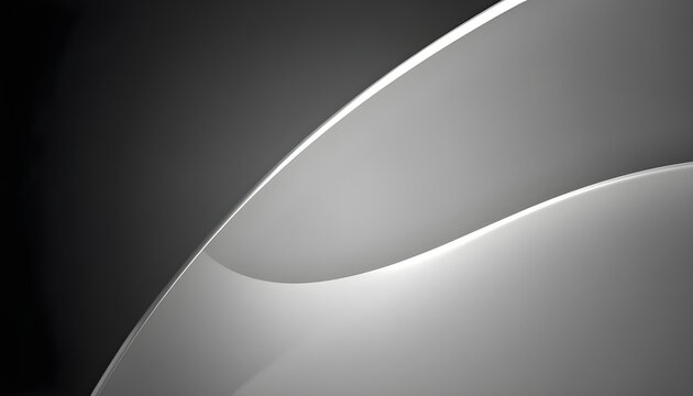 Monochromatic abstract background with smooth, flowing curves and gradient shades