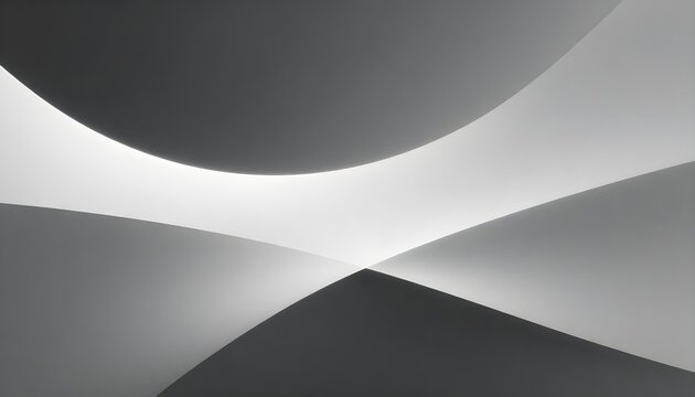 Monochromatic abstract curves with smooth gradients and soft light