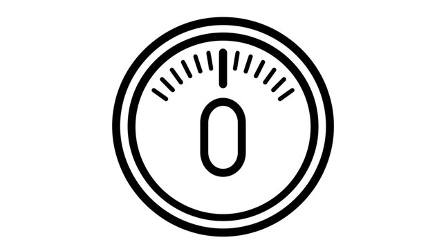 Zero Value Gauge Icon