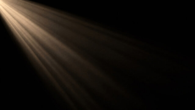 Diagonal sun light rays effect on black background overlay element