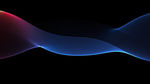 A short video featuring a beautiful spectrum wave animation&mdash;a blend of lines and gradient colors&mdash;set against a black background.