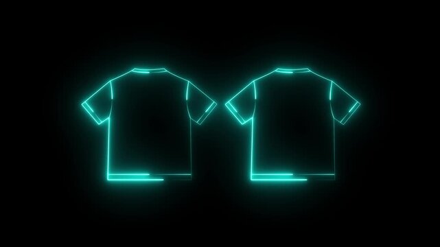 blank tshirt design template.4k motion graphics video animation