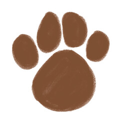 An illustration of paw