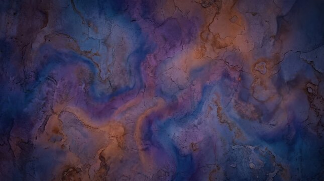 Halloween cosmic space nebula with purple and blue hues