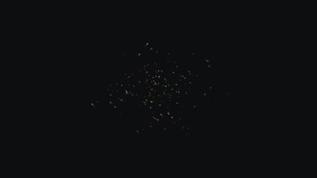 Abstract white particles or stardust scattered on a dark black background creating a cosmic texture