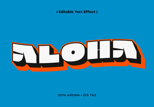 Bold Graffiti Block Text Effect