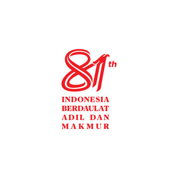Eagle 81 th Anniversary Indonesia Independence Day Logo