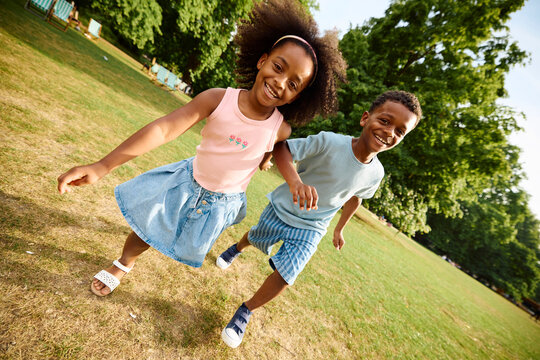 Children Play in a Park