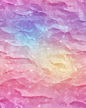 rainbow multicolor crumpled texture paper backdrop - pastel colorful crushed gradient background wallpaper