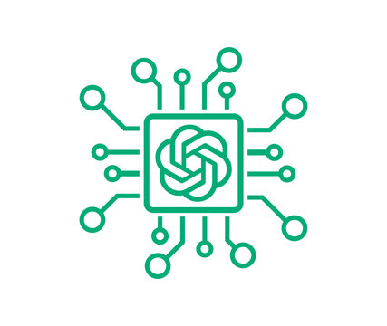 ChatGPT logo vector illustration, chat gpt is open ai articfical chat bot