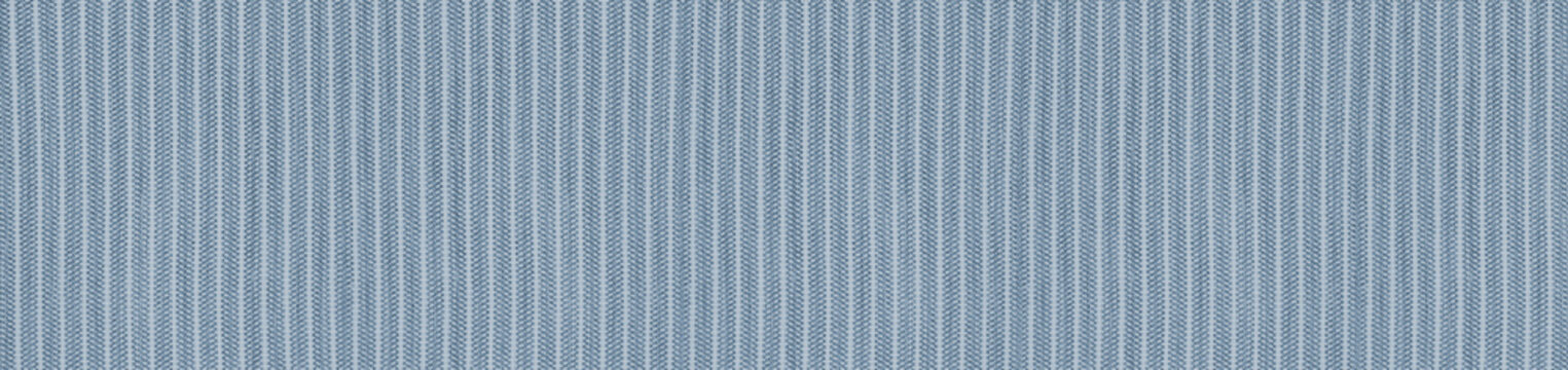 Steel blue linen canvas texture with fine seamless vertical herringbone zigzag stripe pattern