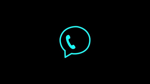 calling icon animation, Incoming call cell phone animation, motion graphic of phone call concept. 4k animation motion video