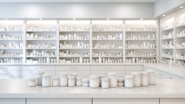 Pharmaceutical Inventory Management with Prescription Medicine Containers in Modern Pharmacy Storage