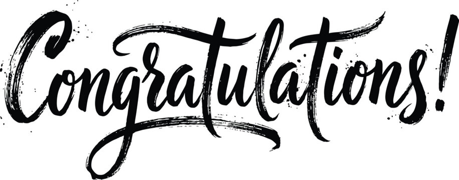 Congratulations greeting card design