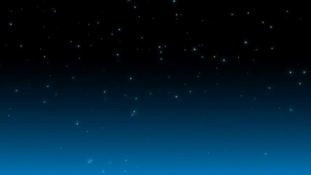 A breathtaking night sky filled with numerous stars shining brightly in the dark blue and black universe viewed from a distant planet.