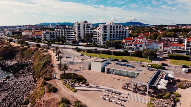 Aerial View of Miradouro Pedra do Sal, Estoril, Portugal