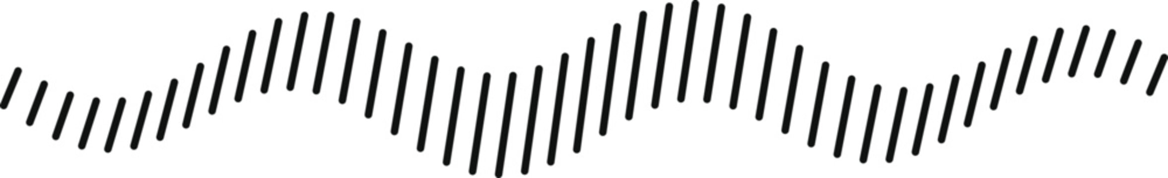 Abstract Sound Wave pattern with diagonal lines on white background representing audio signal