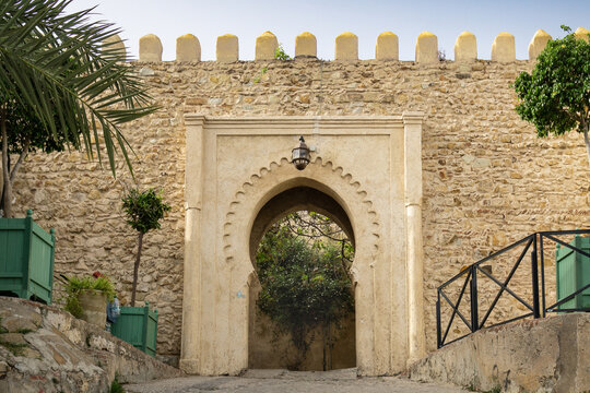 Entrance to the Old Medina in tangier, Morocco