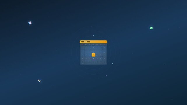 Digital calendar planner interface with weekly layout