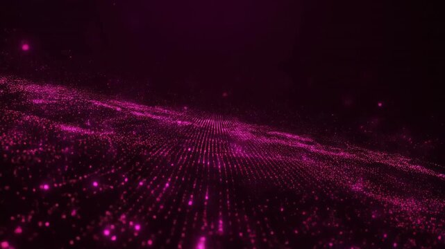 Fluorescent microscopic view of cellular structures in motion