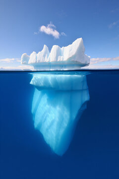 Majestic iceberg in calm waters