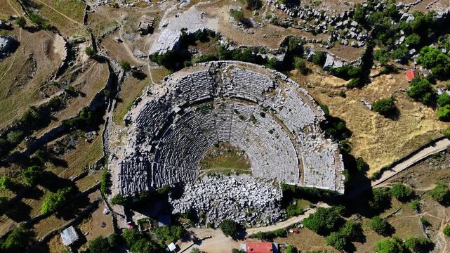 Selge Ancient City and Ancient Theater in Manavgat Antalya Turkey
